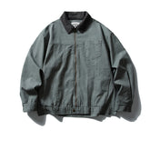 Threebooy Vintage Color Block Jackets Mens Streetwear Punk Y2k Cargo Coats Oversized Harajuku Loose Casual Hip Hop Jackets Male