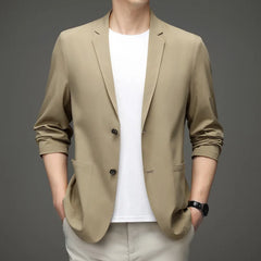 Threebooy Summer Slim-Fit Casual Suit Jacket for Fashion-Forward Style - Thin for Summer,UV protection