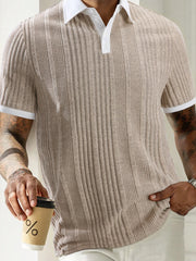 Threebooy Men's Summer Casual Fashion Polo Shirt is Versatile and Suitable for Any Occasion with Lightweight and Breathable Fabric