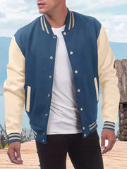 Threebooy Spring and Autumn New Fashion Trend Sports Retro Baseball Jacket Men's Casual Loose Comfortable Large Size High Quality Coat