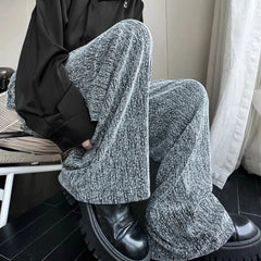 Threebooy Mens Trousers Y2k Shiny Night Sky Diamond Casual Pants Autumn Streetwear Fashion Campus Performance Straight Pant Men'S Clothing