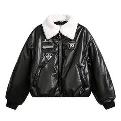 Threebooy 90s Streetwear New Winter Cotton Coat Cotton Jacket Thickened Warm Bread Jacket Sports Leisure Jacket