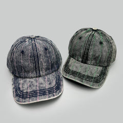 Threebooy New Bandhnu Colorful Men Women Baseball Hats Sunshade Washed Distressed Versatile Outdoor Fashion Street Personal Peaked Caps