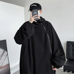 Threebooy Oversize Sweatshirts for Men Zip Up Hoodies Men's Spring Clothes Hoodie Sweatshirt Male Embossing Man Original Brands Clothing