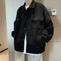 Denim Jackets for Men Techwear Cool Outwear Handsome Fashion Teens Casual Chaqueta Korean Y2k Jacket Streetwear Ins New
