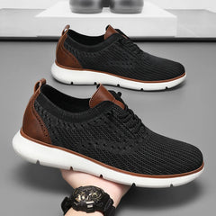 Threebooy Men's Mesh Shoes,Plus Big Size 48 49 50,Slip-Ons with Knit Upper,Loafers, Lightweight,Breathable,Summer Casual Shoes