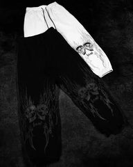 Threebooy Y2K Breathedivinity Skull Cargo Pants Men Women Gothic Casual Sports Joggers New Hip Hop Street Fashion Couple Street Trousers