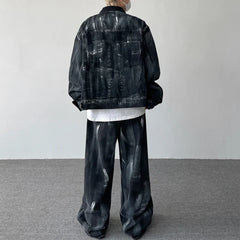 Threebooy Men's Prestige Tie Dye Denim 2-Piece Set