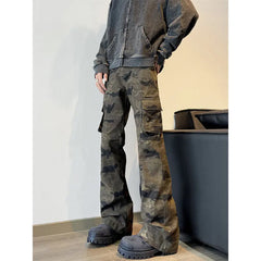 Threebooy Military Tactical Cargo Pants Men Straight Leg Camouflage Outdoor Work Hiking Durable Jogger Trousers Streetwear Clothing