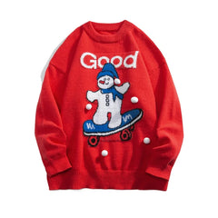Threebooy Printed Sweater Male Jumper Men's Winter Sweater Pullover Knit Christmas Luxury Clothing Knitwear New in Sweaters Clothes