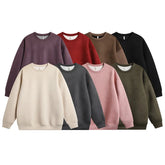 Threebooy Autumn Suede Hoodie Men Fashion Solid Color Casual Sweatshirt Men Streetwear Hip-hop Loose Pullover Hoodie Mens Hoody M-3XL