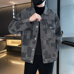 Threebooy Men's High Quality Plaid Casual Jackets/Male Slim Fit Business Fashion Coats Plus Size 3XL-M
