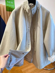 Threebooy Korean Simple High-end Windbreaker Short Jacket Women Loose Spring Autumn New Style Small Fashion Trend Baseball Jacket