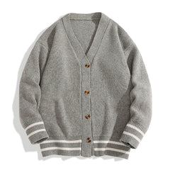 Threebooy Cardigan Men Sutumn Winter Knitted Sweater Jacket Long Sleeve Casual V Neck Man Cardigans Fashion Streetwear Clothing Top