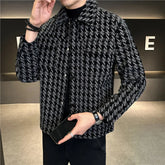 Threebooy Men Spring High Quality Striped Jackets/Male Slim Fit Lapel Casual Jackets Clothing Casual Streetwear Top 3XL-M