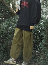 Threebooy Japanese Retro Work Pants Men Women Cargo Wear Casual Pants Loose Wide-leg Pants Casual Straight-leg Trendy High-end Trousers