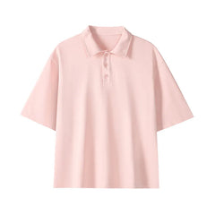 Threebooy Men Cotton Polo Shirt Summer Breathable Soft Fabric Solid Collared T Shirt Casual Office Wear Classic Design Comfort Fit