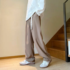 Threebooy Men's Vintage Casual Pants Send Belt White/black/khaki Color Joggers Sweatpants High-quality Loose Trousers Plus Size M-2XL