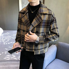 Threebooy Spring Autumn Windbreaker Male Coats Short High Quality Joker Luxury Designer Clothing Fashion Y2k Men's Overcoat Jackets