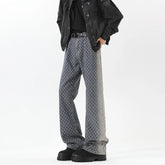 Threebooy Jeans men New Jacquard Fabric Denim Trousers man Straight Leg Long Pants Autumn Classic Style Casual Jeans for Men Wholesale