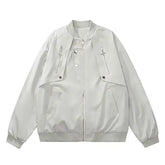 Threebooy 90s Streetwear Grunge Y2k American Street Baseball Jacket Men's Autumn New Workwear Jacket