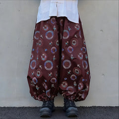 Threebooy Men Pants Printing Joggers Elastic Waist Loose Casual Male Lantern Pants Streetwear Baggy Fashion Trousers Men S-5XL