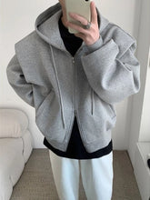 Threebooy Retro Lapel Men's Denim Jacket Cheap Price Stylish Japanese in Lowest Clothing Aesthetic Joker Low Worn Size L Male Jean Coats