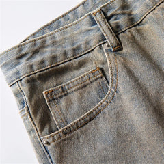 Threebooy Vintage Baggy Jeans Men Spring New Y2k Jeans Pants Streetwear Harajuku Washed Wide-leg Denim Trousers Hip Hop Mens Clothing