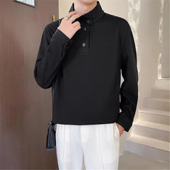 Threebooy New Spring Autumn Fashion Sweatshirts Men Solid Color Stand Collar Youthful Vitality Hoodie Man Loose Casual Pullover Sweatshirt