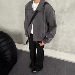 Threebooy Old Money Classical Black Padded Shoulder Jacket Boys Short High-end Men's Clothing American Style Jacket