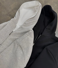 Threebooy Streetwear Casual New White Zip Up Hoodie Fashion Sports Mens Womens Long Sleeved Hoodies Clothes Lining Thick Sweatshirt Hoodie