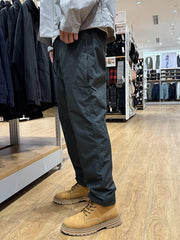 Threebooy Deep Grey Three-Proof Fleece Lined Men's Work Trousers Autumn Winter Outdoor Waterproof Hiking Trousers Boots Match