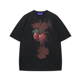 Threebooy Mens Tees Tops Streetwear Vintage Creative Print T-Shirts Men Oversized Harajuku Summer New Casual Short Sleeve T Shirts Male