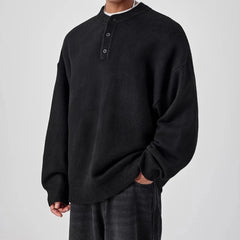 Threebooy Casual Sweater Men's Autumn/Winter New Knitted Sweater Knitted Top
