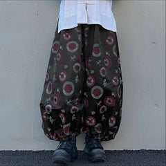 Threebooy Men Pants Printing Joggers Elastic Waist Loose Casual Male Lantern Pants Streetwear Baggy Fashion Trousers Men S-5XL