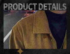 Threebooy Trendy Brand Handsome Corduroy Jacket Men Trendy Casual Embroidered Jacket New Men Clothing Jackets