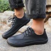 Threebooy Men's Fashionable Casual Sports Shoes Breathable PU Upper EVA Outsole round Toe Low Top Quick Laces Comfortable All Season
