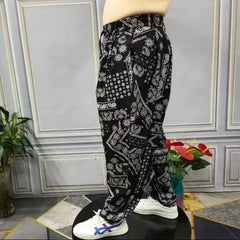 Threebooy Spring Autumn New Fashion Elastic Waist Tie Dye Korean Thin Style Hip Hop Men's Clothing Simplicity Breathable Youth Haren Pants