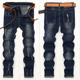 Threebooy Autumn and Spring New Fashion Trend American Vintage Straight Leg Jeans Men's Casual Comfortable Sports High Quality Pants