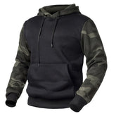 Threebooy New Men's Camouflage Color matching Big Size Hoodies Sweatshirts Men Sweatshirt Solid Color Man Hoody Sweatshirts For Male