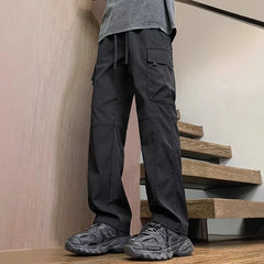 Threebooy American Fashion Brand Workwear Casual Pants for Men's Spring and Autumn New Loose Sports Straight Outdoor Charge Trousers