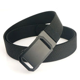 Threebooy New Golf Sports Canvas Outdoor Hunting Casual Belt Tactical Belt Metal Automatic Buckle Tough Nylon Men Military Belt