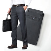 Threebooy Business Men's Jeans Autumn New Fashion Stretch Straight Casual Trousers Loose Comfortable Brand Classic Denim Pants Male