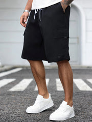Threebooy plus Size Men's Workwear Shorts Suitable for Daily Outings Casual Trendy Street Style