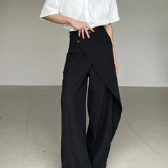 Threebooy 90s Streetwear Starboy Y2K Casual Retro Loose Neutral Retro Patchwork Design Floor Length Suit Pants Men