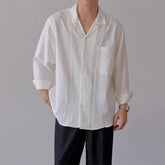 Threebooy New Trend Men Luxury Business Shirts Casual Striped Long Sleeve Cardigan Tops Japanese Style Fashion Leisure Commuter Blouse