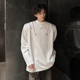 Threebooy High Quality Luxury Men's Knitted Pullover Autumn Winter O-Neck Striped Wool Sweater Casual Fashion Versatile Knitwear