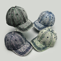 Threebooy New Bandhnu Colorful Men Women Baseball Hats Sunshade Washed Distressed Versatile Outdoor Fashion Street Personal Peaked Caps