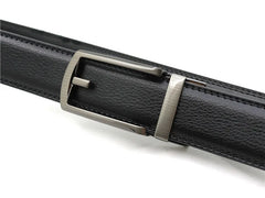 Threebooy 3.0cm 3.1cm Men belt Belt Metal Alloy Automatic Buckle Luxury Brand Design Waist Belts for Men Strap Male 90-130cm Long