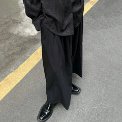 Threebooy Streetwear For Men Women New Fashion Elegant Dark Style Unisex Wide Leg Pants Men'S Fashion Retro Dark Loose Casual Pants
